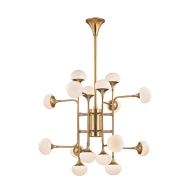 Hudson Valley Lighting Fleming Chandelier in Aged Brass 4716-AGB