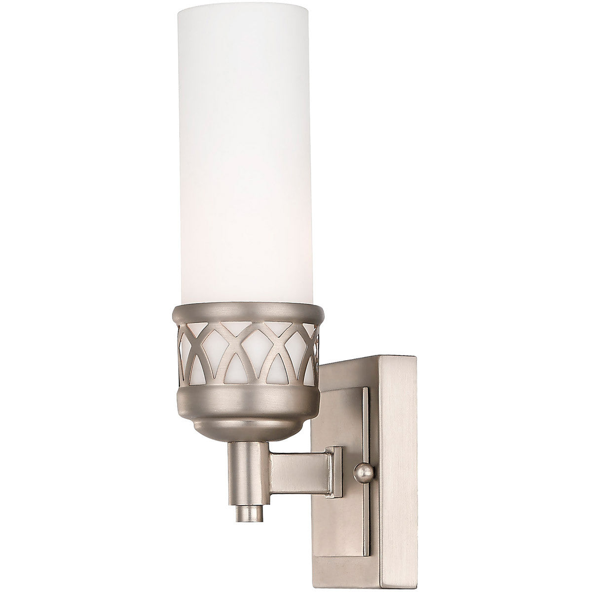 Livex Lighting Westfield Collection 1 Light Brushed Nickel Bath in Brushed Nickel 4721-91