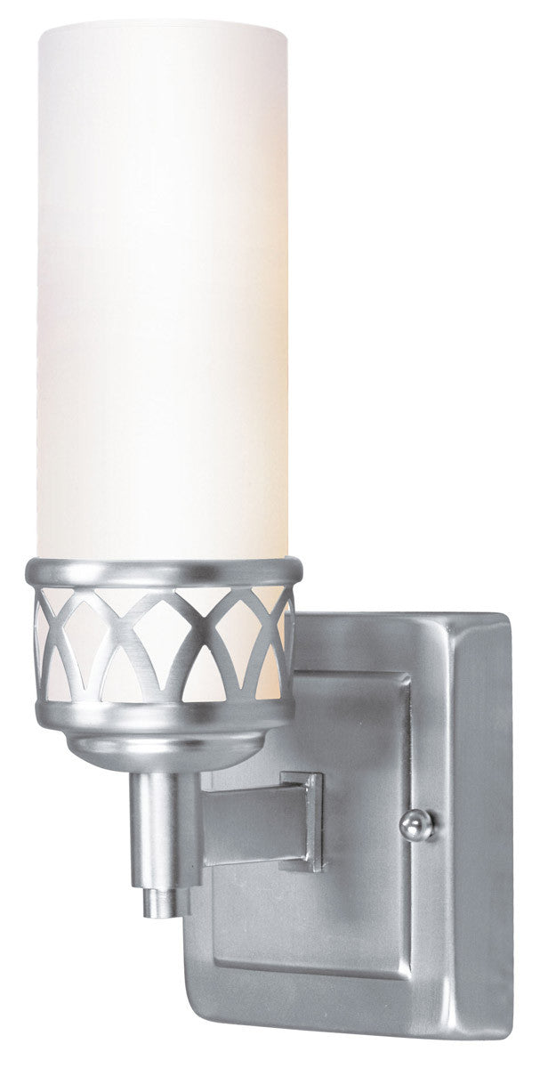 Livex Lighting Westfield Collection 1 Light Brushed Nickel Bath in Brushed Nickel 4721-91