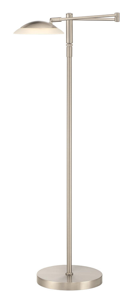 Arnsberg Meran Turbo Floor Lamp in Satin Nickel 472310107