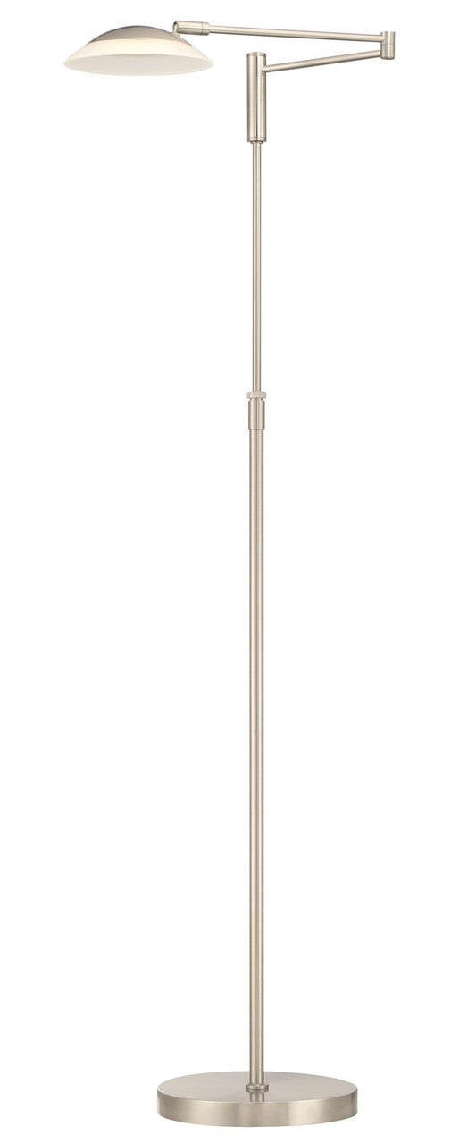 Arnsberg Meran Turbo Floor Lamp in Satin Nickel 472310107