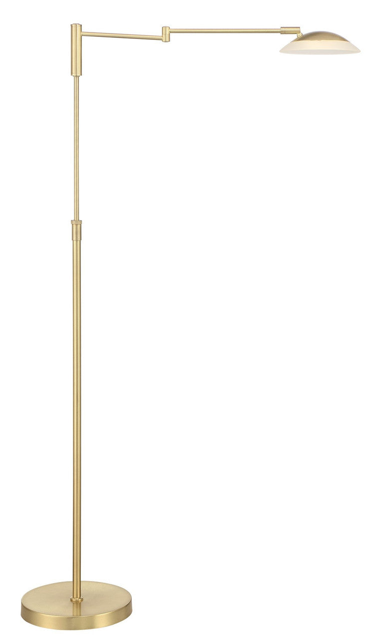 Arnsberg Meran Turbo Floor Lamp in Satin Brass 472310108