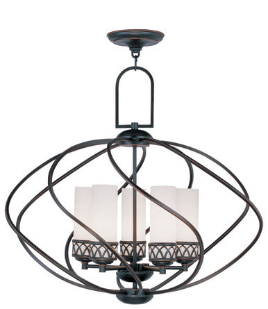 Livex Lighting Westfield Collection 5 Light Olde Bronze Chandelier in Olde Bronze 4725-67