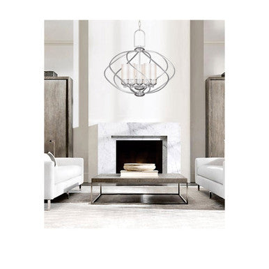 Livex Lighting Westfield Collection 5 Light Brushed Nickel Chandelier in Brushed Nickel 4725-91