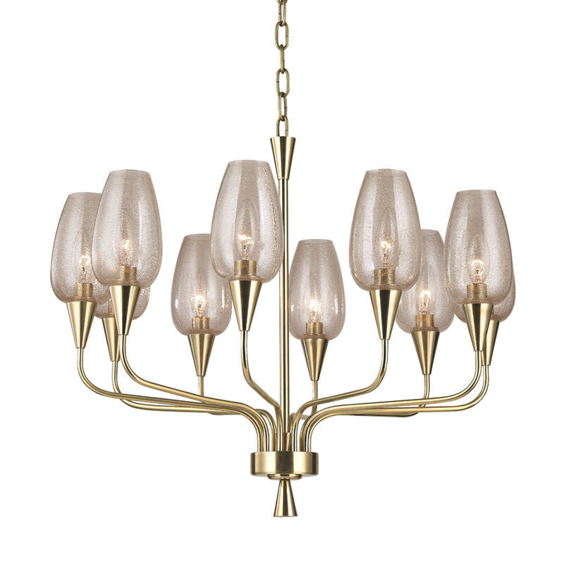 Hudson Valley Lighting Longmont Chandelier in Aged Brass 4725-AGB