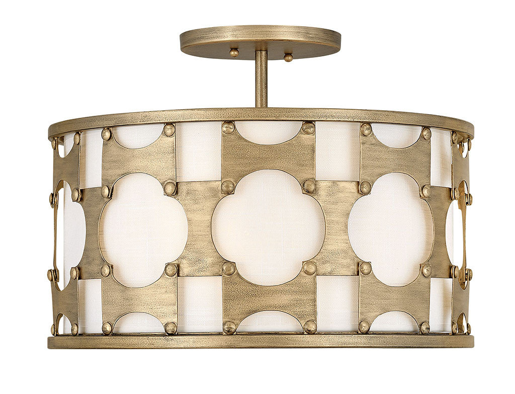 Hinkley Lighting Carter Medium Convertible Semi-flush Mount Burnished Gold 4733BNG