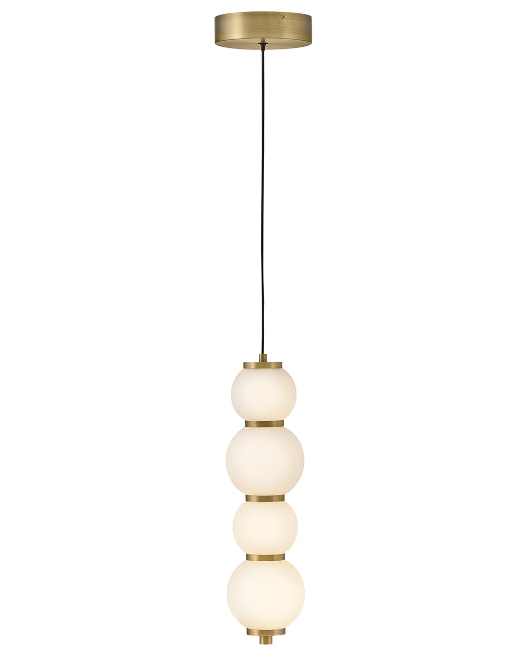 Hinkley Lighting Trigo Extra Small Pendant in Lacquered Brass 47397LCB