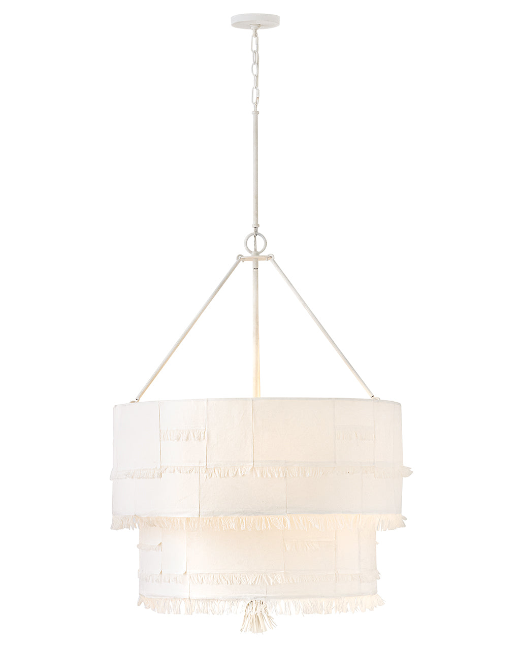 Hinkley Lighting Baya Medium Drum Chandelier in Textured Plaster 47428TXP