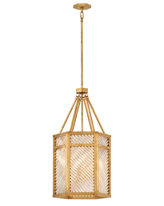 Hinkley Lighting Sura Large Pendant in Distressed Brass 47467DA