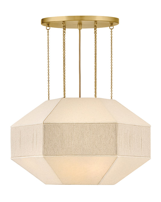 Hinkley Lighting Lyla Medium Convertible Chandelier in Lacquered Brass 47494LCB