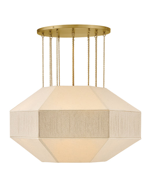 Hinkley Lighting Lyla Medium Convertible Chandelier in Lacquered Brass 47495LCB