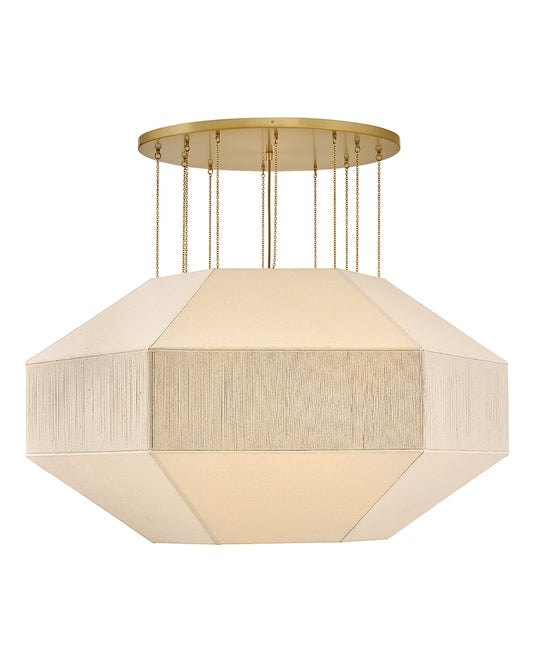 Hinkley Lighting Lyla Large Convertible Chandelier in Lacquered Brass 47498LCB