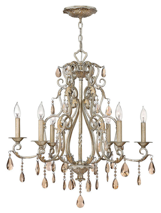 Hinkley Lighting Carlton Large Single Tier Silver Leaf 4776SL