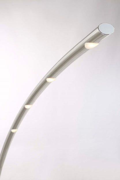 Arnsberg Columbus LED Arch floor Lamp in Satin Nickel 478490407