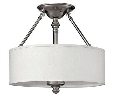 Hinkley Lighting Sussex Medium Semi-Flush Mount Brushed Nickel 4791BN