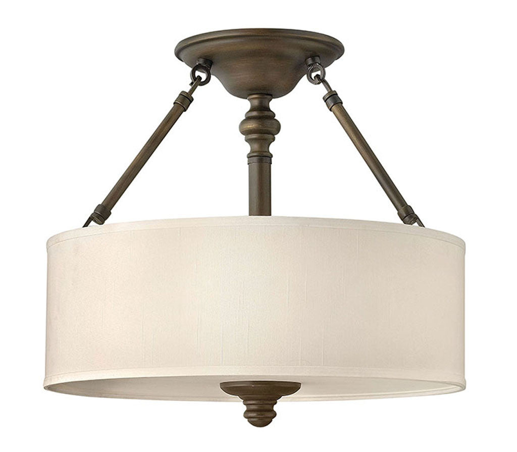 Hinkley Lighting Sussex Medium Semi-Flush Mount English Bronze 4791EZ