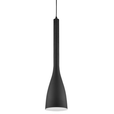 Dainolite 1 Light Pendant, Matte Black Finish 480-1P-BK