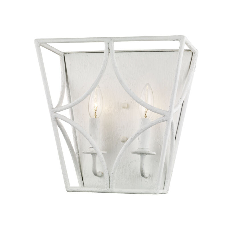 Hudson Valley Lighting Green Point Wall Sconce in White Plaster 4800-WP