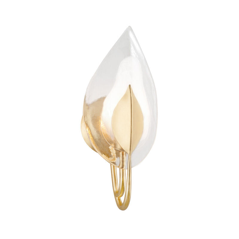 Hudson Valley Lighting Blossom Wall Sconce in Gold Leaf 4801-GL