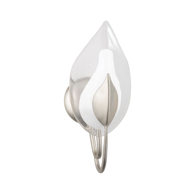 Hudson Valley Lighting Blossom Wall Sconce in Silver Leaf 4801-SL