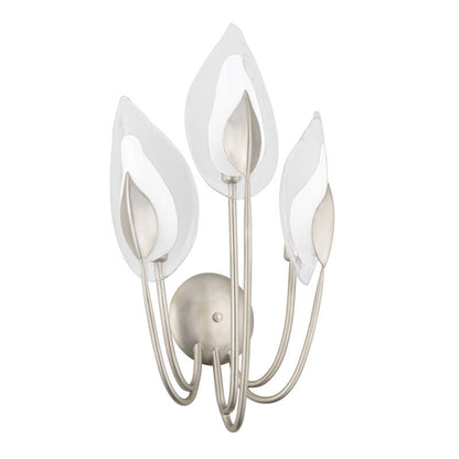 Hudson Valley Lighting Blossom Wall Sconce in Silver Leaf 4803-SL