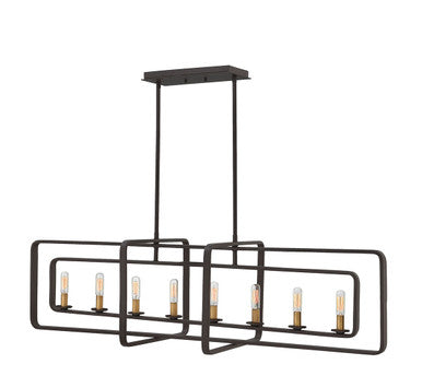 Hinkley Lighting Quentin Eight Light Linear Buckeye Bronze 4818KZ