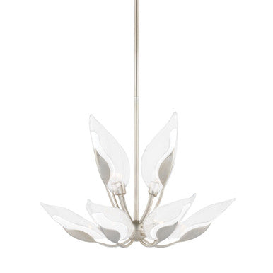 Hudson Valley Lighting Blossom Chandelier in Silver Leaf 4829-SL