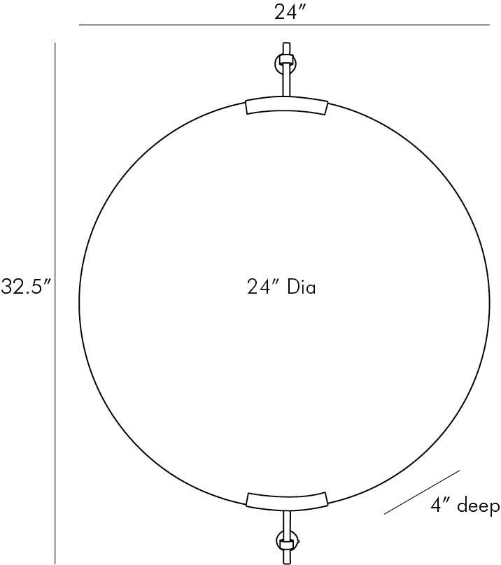 Arteriors Home Madden Small Round Mirror 4830