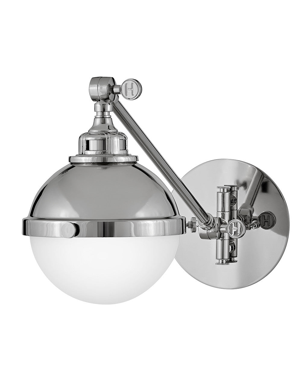 Hinkley Lighting Fletcher Small Single Light Sconce in Polished Nickel 4830PN