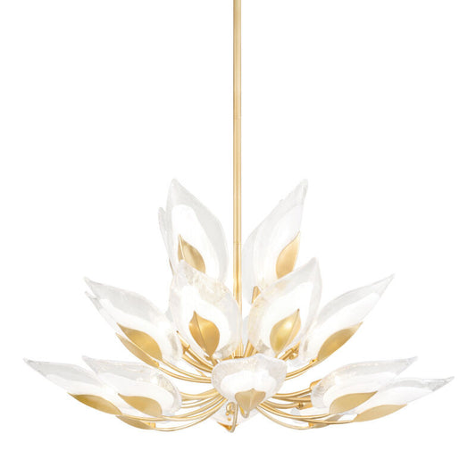 Hudson Valley Lighting Blossom Chandelier in Gold Leaf 4840-GL