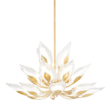 Hudson Valley Lighting Blossom Chandelier in Gold Leaf 4840-GL