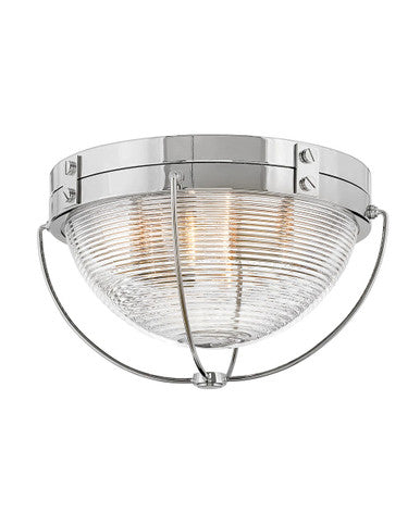 Hinkley Lighting Crew Medium Flush Mount Polished Nickel 4841PN