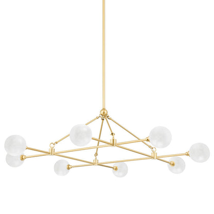 Hudson Valley Lighting Andrews Chandelier in Aged Brass 4846-AGB