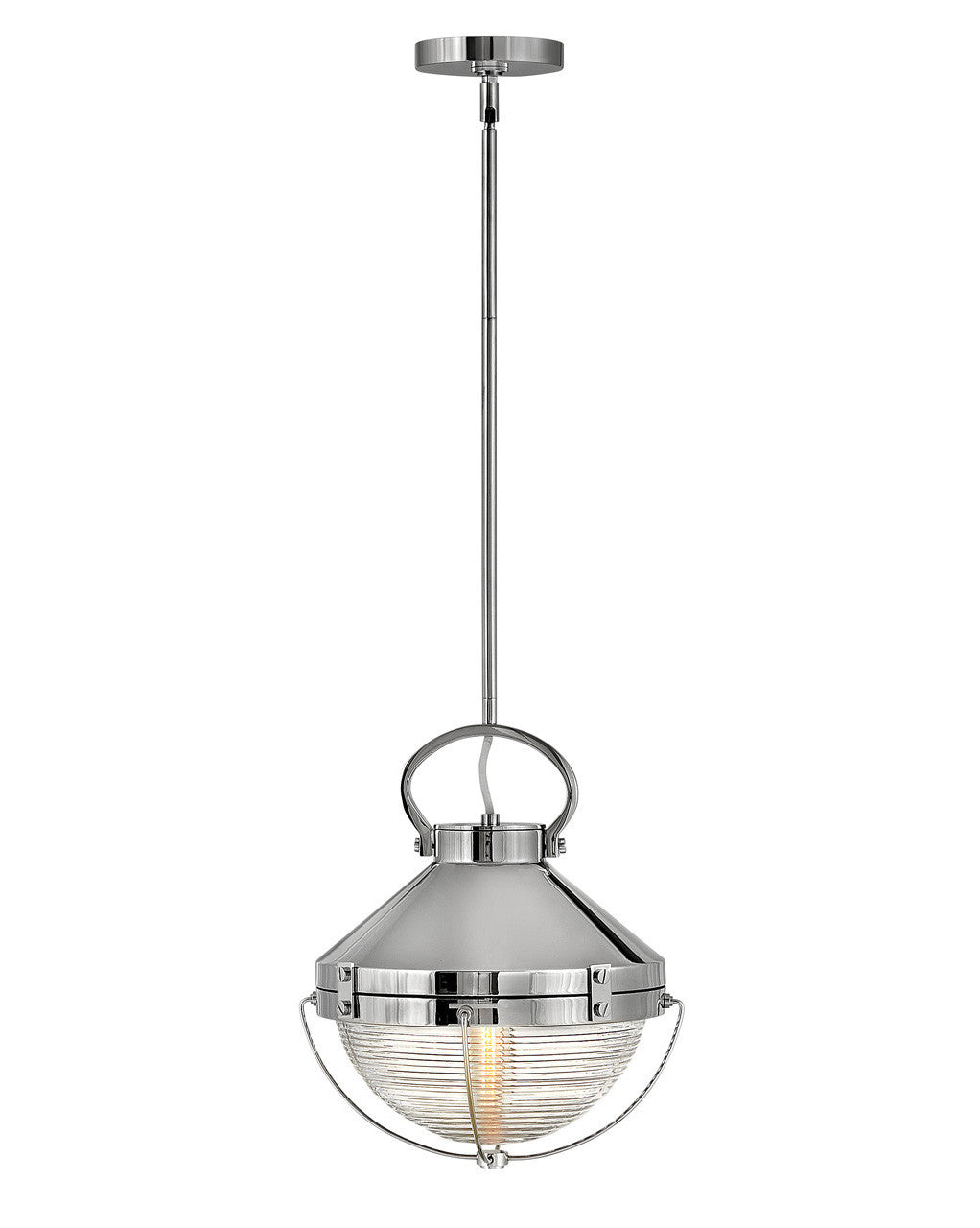 Hinkley Lighting Crew Small Pendant Polished Nickel 4847PN