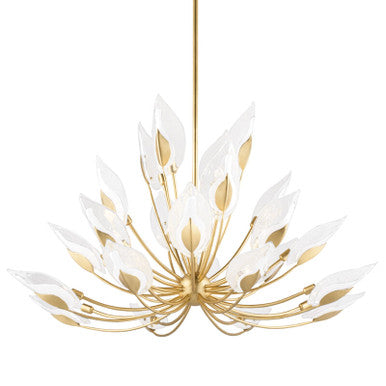 Hudson Valley Lighting Blossom Chandelier in Gold Leaf 4856-GL