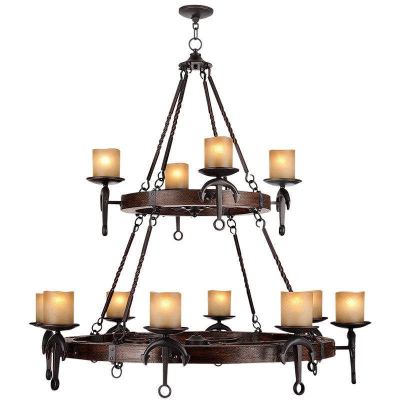 Livex Lighting Cape May Collection 12 Light Olde Bronze Chandelier in Olde Bronze 4869-67