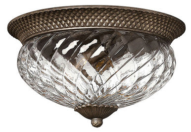 Hinkley Lighting Plantation Medium Flush Mount Pearl Bronze 4881PZ