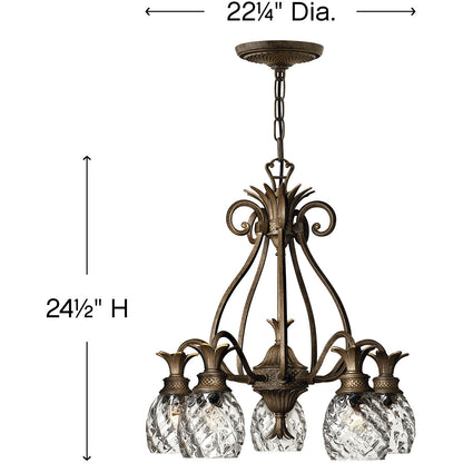 Hinkley Lighting Plantation Medium Single Tier Pearl Bronze 4885PZ