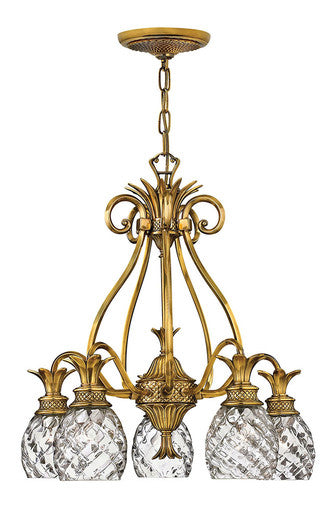 Hinkley Lighting Plantation Medium Single Tier Burnished Brass 4885BB