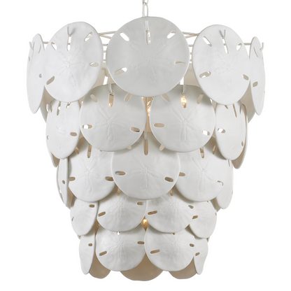 Currey & Co. Tulum White Chandelier 9000-1113