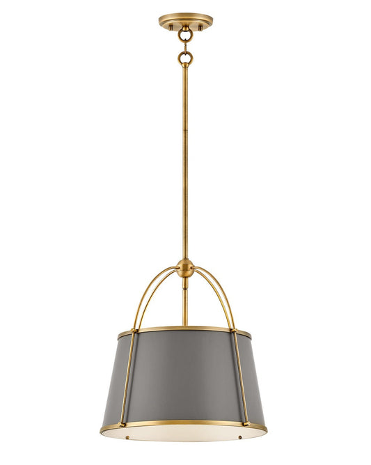 Hinkley Lighting Clarke Medium Pendant Lacquered Dark Brass 4894LDB