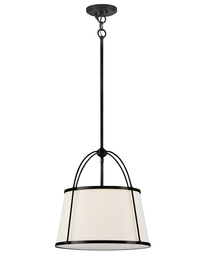 Hinkley Lighting Clarke Large Drum Pendant in Black 4894BK