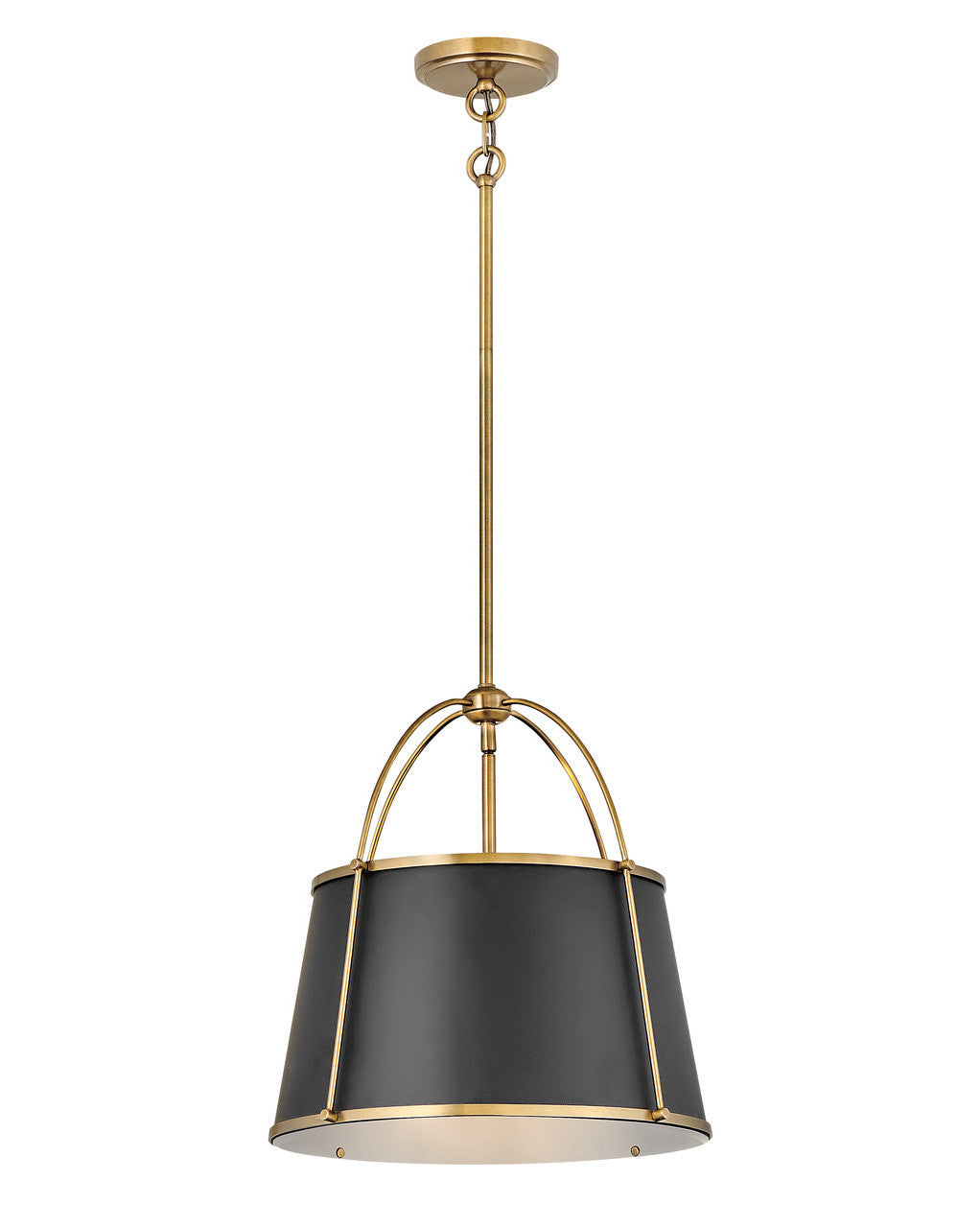 Hinkley Lighting Clarke Medium Pendant Warm Brass 4894WS