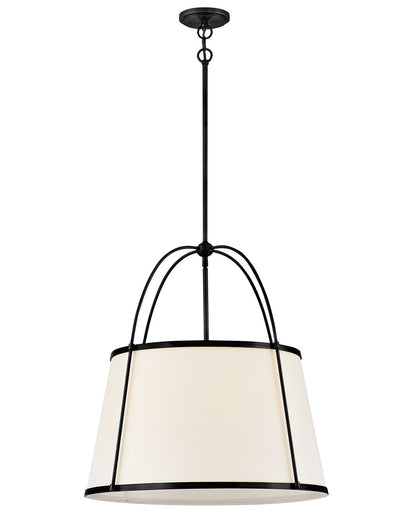 Hinkley Lighting Clarke Medium Drum Chandelier in Black 4895BK