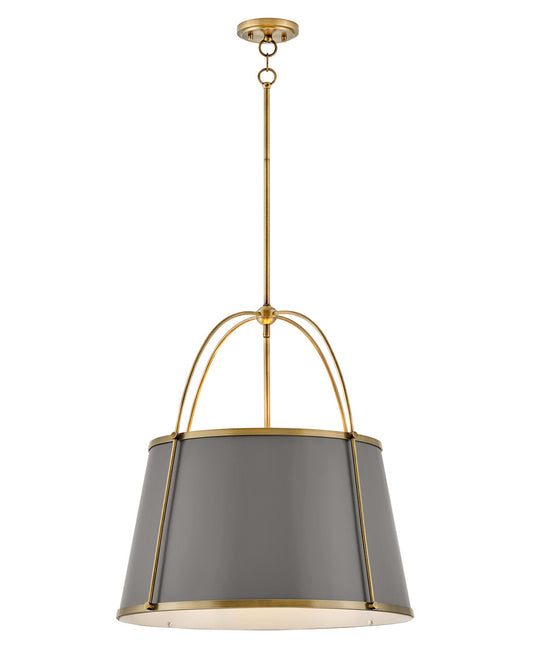 Hinkley Lighting Clarke Large Pendant Lacquered Dark Brass 4895LDB