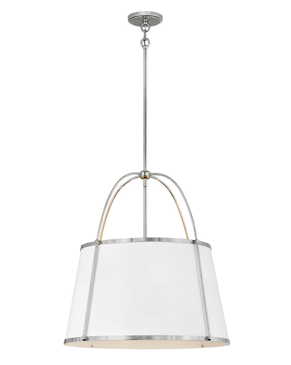 Hinkley Lighting Clarke Large Pendant Polished Nickel 4895PN