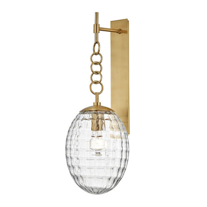 Hudson Valley Lighting Venice Wall Sconce in Aged Brass 4900-AGB