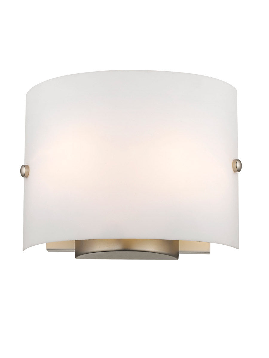 Livex Lighting Wall Sconces Collection 2 Light Brushed Nickel Wall Sconce in Brushed Nickel 4904-91