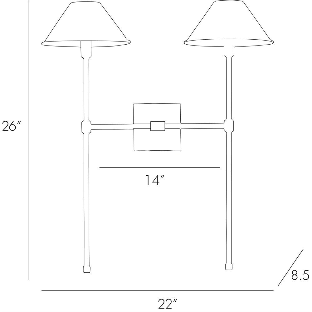 Arteriors Home Havana Sconce 49054