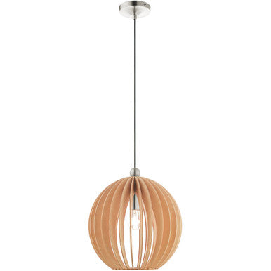 Livex Lighting Pendants Collection 1 Lt Brushed Nickel Mini Pendant in Brushed Nickel 49099-91